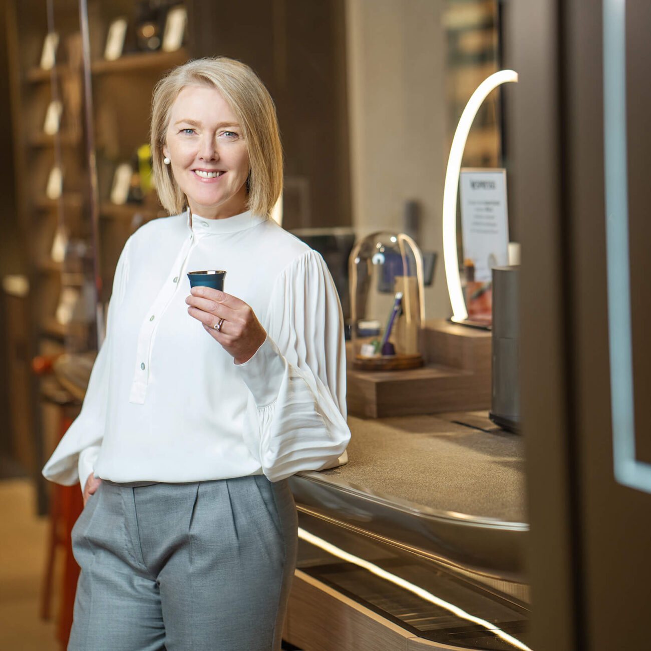 Brema Drohan, prezes Nespresso Polska — kadr z sesji 1